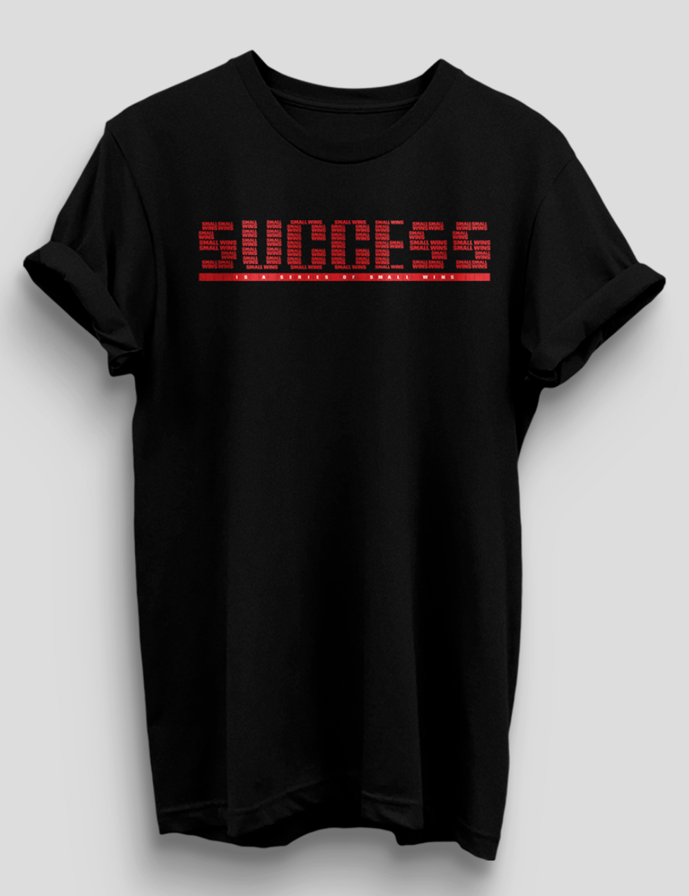 Success Men's Black T-shirts 016