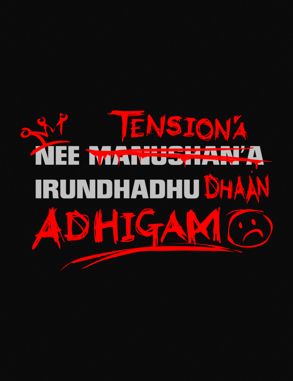 TENSIONA NEE IRUNDHADHU DHAAN ADHIGAM tees for CEO