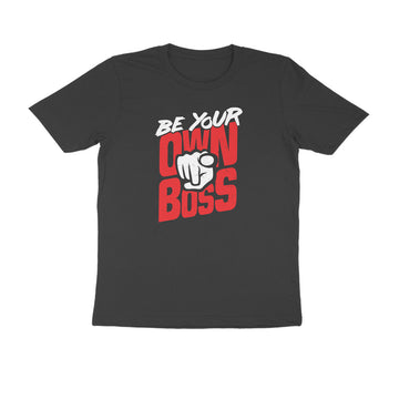 Be Your Own Boss Men's Black T-shirt  002